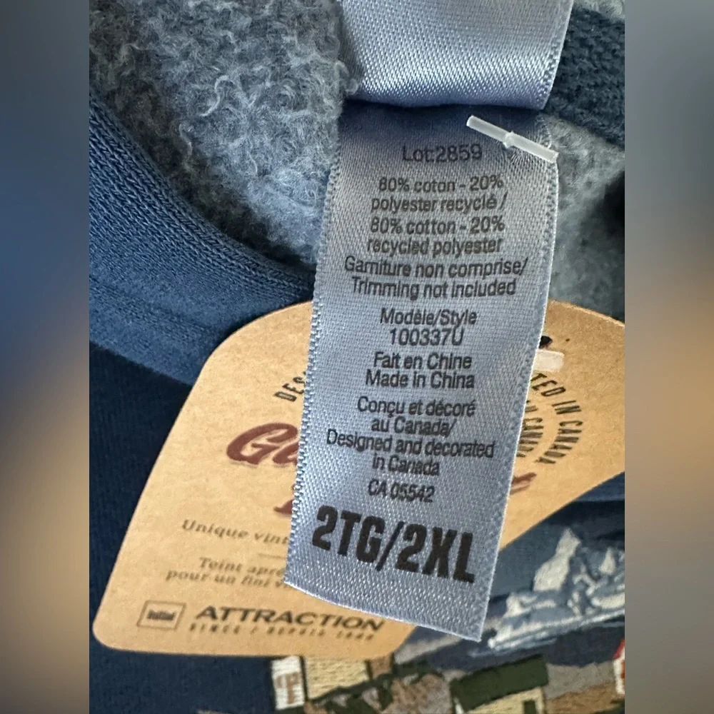 Brand New Unisex Newfoundland Twillingate Hoodie Sz X2L - Picture 3 of 5